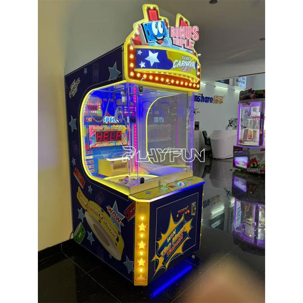 New best income ticket carnival triple Bonus triple grab ticket roll ticket claw skill redemption machine