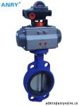 Pneumatic Actuator Stainless Steel Soft Sealing NBR EPDM Seat Butterfly Valve