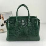 Authentic Crocodile Leather Women Top-handle Handbag Female Large Shoulder Bag