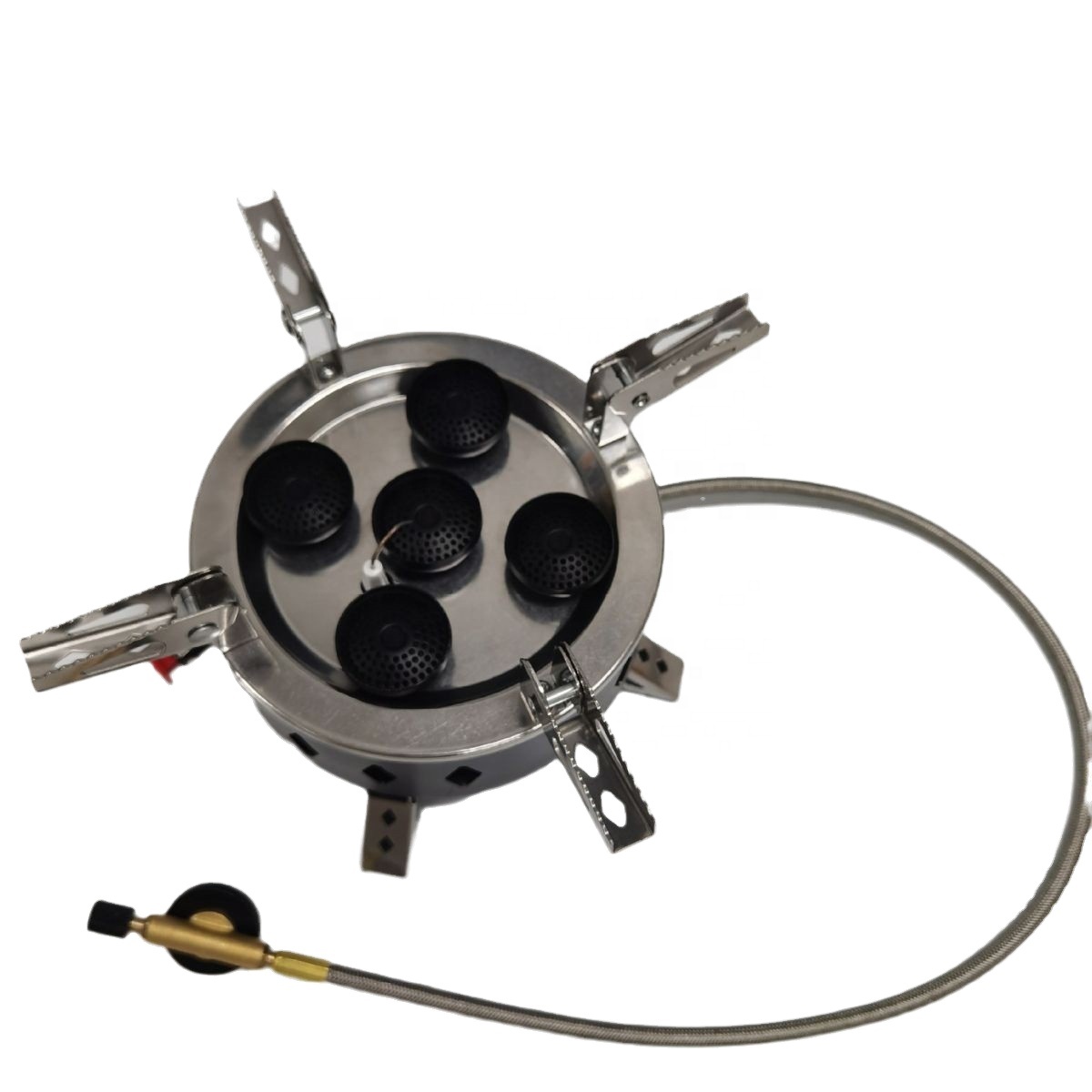 Five Spray Head Stove Mini Portable Folding Camping Gas Stove Burner Outdoor Gas Grills