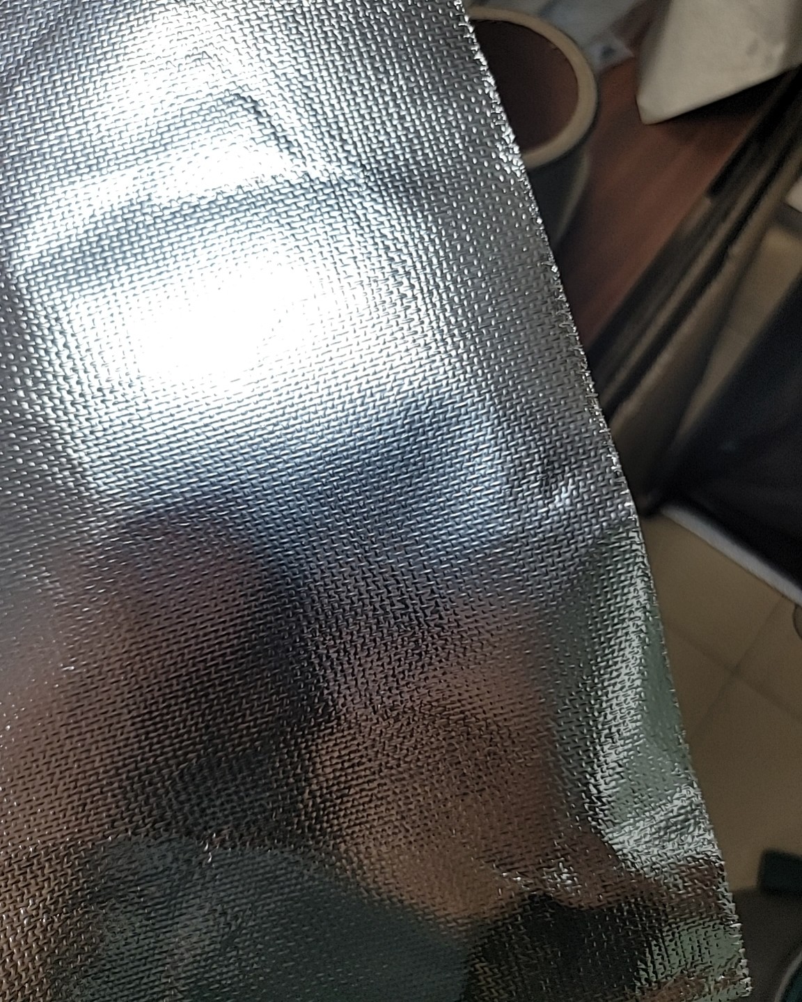 EMF/RF shielding aluminum fabric