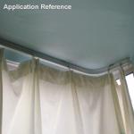 Plastic Metal Alloy Window Curved Curtain Rod Bendable Track Rail Ceiling or