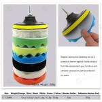 9pcs 7 Inch Car Polishing Sponges With M14 Drill Adaptor