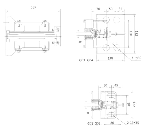 1.75M/S 304 Stainless Steel Sliding Guide Shoe For Passenger Elevator Lift Cabin