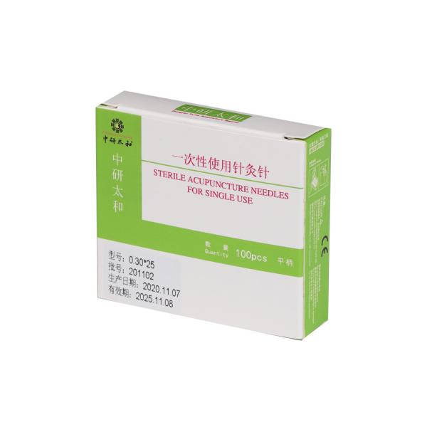 100pcs Acupuncture Needles Zhongyan Taihe Disposable Sterile Stainless Steel