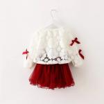 0.8M 10KG Fancy Children'S Outfit Sets Clothes Lace Layered Girl Suit OEM