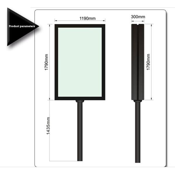 LED light box with scrolling system
