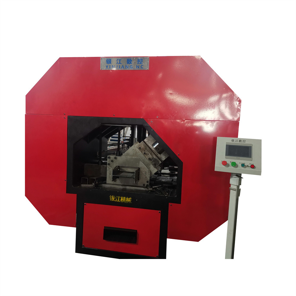 HPS-200 H Shape Steel Beam Web Punching And Shearing Hydraulic Machine