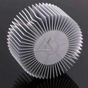 Wholesale Small Size Black Round Heat Sink Extrusion , Aluminium Alloy Heat Sink T3 - T8 from china suppliers