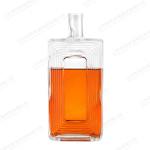 Bottle Material Healthy Lead-free Glass Square 700ml Glass Spirit Bottles