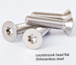 M2 Nut Bolt Fastener , Plain Flat Head Screws For Metal DIN6924