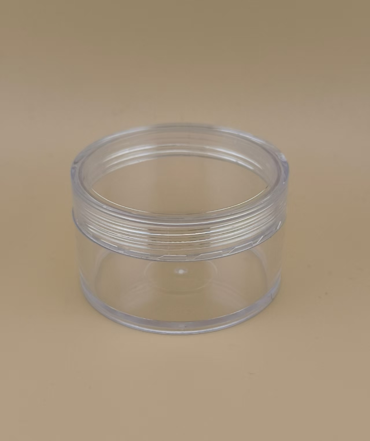 Certified Skincare Clear Plastic Cream Jar With Screw Lid