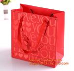 Luxury custom logo printed brown paper carrier bag,CMYK printed shopping bag