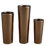 Outdoor and indoor garden decorative round flower pots metal planter