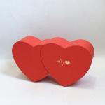 Creative Double Heart Shaped Flower Box Love Drawer Gift Packaging Box for OEM