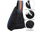 Orange Pickleball Racket Bag Anti Theft Crossbody Sling Bag Waterproof With