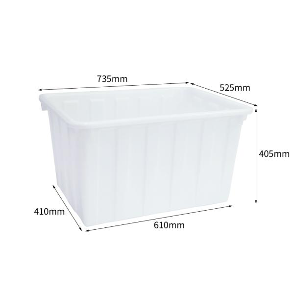 90l 120l 160l 200l 300l 400l Rectangular Nesting Poly Water Storage Tank Lightweight Injection Molded Plastic Express Storage Boxes Low Price Crates