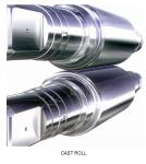 Horizontal Forged Steel Tool Roll Cast Iron Rolls For Universal Strip Steel Mill