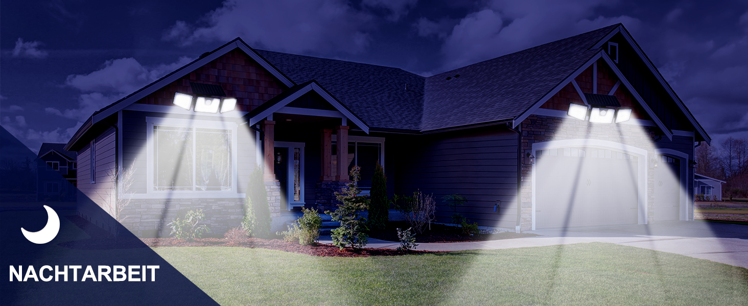 Auto-Sensing Solar Wall Light: 700 Lumen Brightness, 10m Range for Security