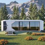 Luxury 40ft Container Home Comfortable Tiny Space Capsule House Prefab Steel
