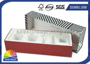 Wholesale Luxury Paper Gift Box Cosmetic Rigid Cardboard Box With Flocking Plastic Blister from china suppliers