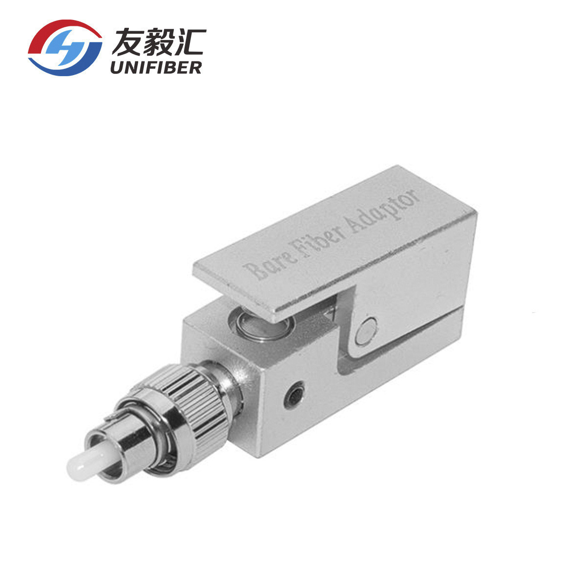 Square Metal 900um FC Bare Fiber Adapter For OTDR Testing
