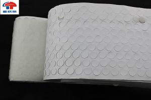 Eco Friendly Sticky Back  Dots / Coloured White  Dots 10mm hook and loop