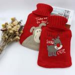Red Customised Rubber Hot Water Bag Leakage Proof