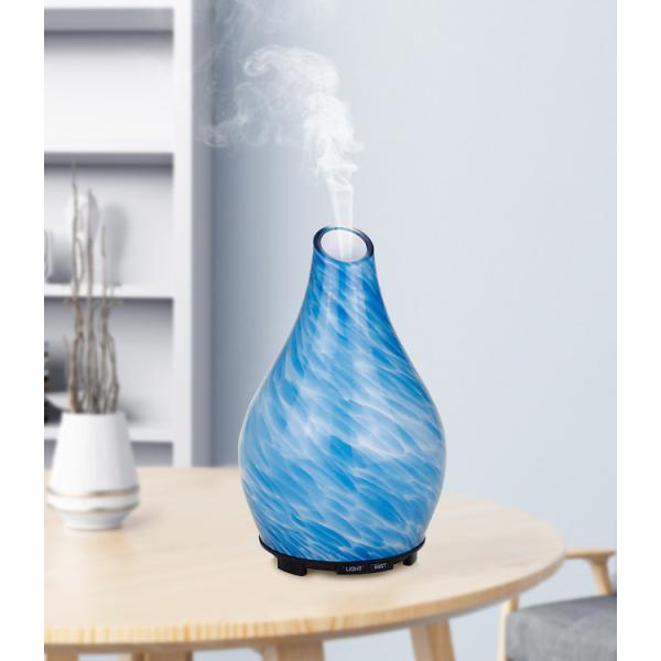 Ultrasonic Art Glass Colour Changing Aroma Diffuser , ROHS 200ml Room Scent Diffuser