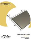 Composite Flat Strips Bushings, Carbon Steel Sintered Bronze Inch & Metric Sizes