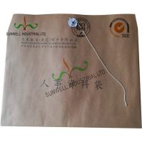 China Kraft Paper Custom Printed Business Envelopes With String Closure Accordion Shape for sale