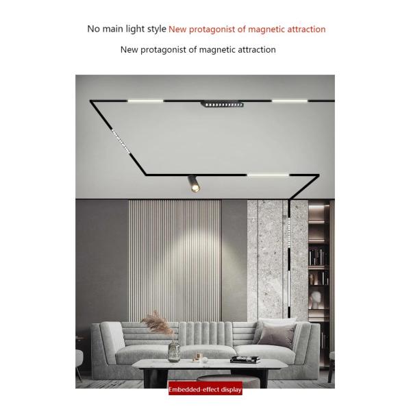 24W CRI80 Magnetic Track Lights OSRAM Foldable Track Light