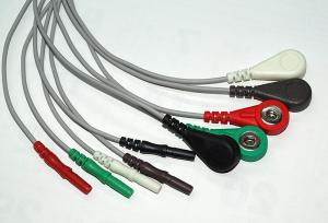 Wholesale Common 3 Lead 5 Lead ECG Cable Set , LL / Din Style ECG Trunk cable from china suppliers