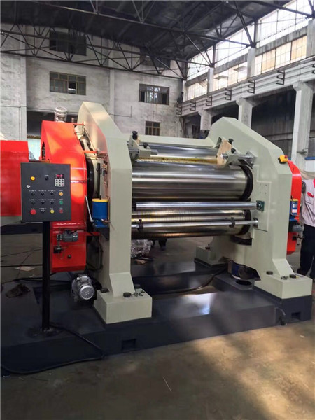Three Roll Rubber Calender Machine SGS 3 Roll Calender Machine For Plastics