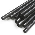 3K Twill Round Carbon Fibre Tube Thickness 3.5 Mm