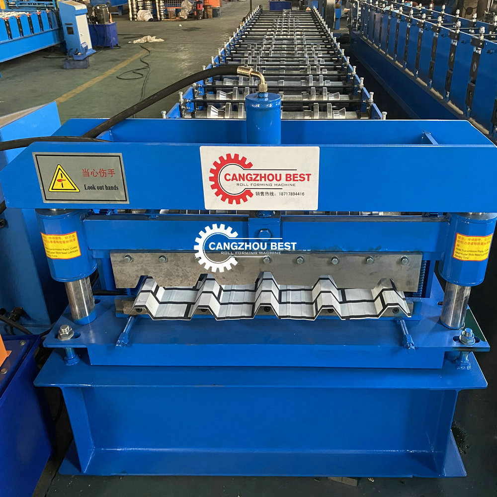 Trapeze Plate Six Trapezoid Structural 3kw Panel Roll Forming Machine