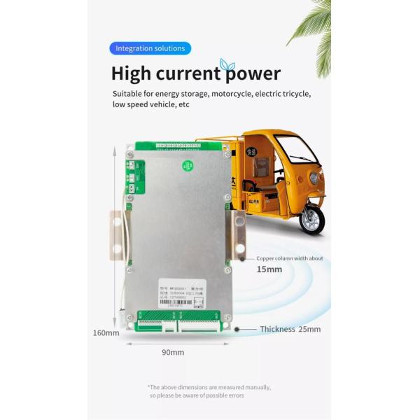 24V 36V 12v Lithium Battery BMS 48V 60V 72V 3S-24S 100A 120A 150A 200A 250A Lifepo4 4s 200a