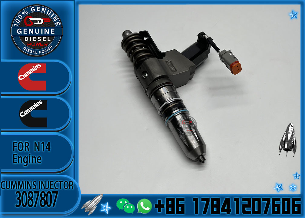 Diesel engine parts common rail fuel injector 3411764 3087733 3087807 for Cummins Engine N14