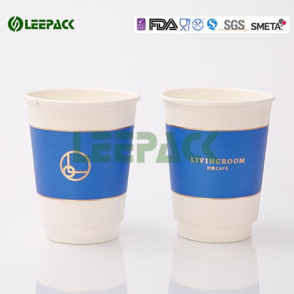 Popular 16oz disposable coffee cups , Hot Milktea double Wall Paper Cups 500ml