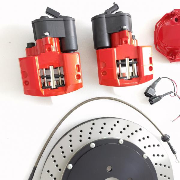 AMG4 Back Dual Rear Caliper 355x28mm Grey Cast Iron Brake Rotor Caliper