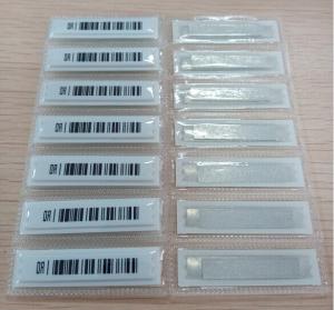 Wholesale Mini Printing Barcode Labels For Jewelry Tag , 58kHz AM EAS Soft Labels from china suppliers