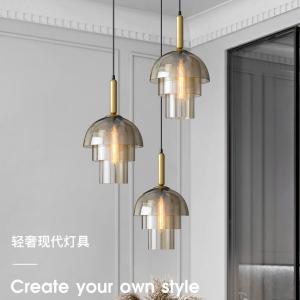 Wholesale Modern Single Gold Glass Pendant Light For Home Hotel Kitchen from china suppliers