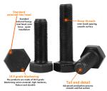 M24*190 High Strength Bolts for Tower Crame Slewing Bearing Connection
