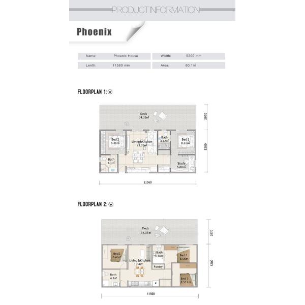 Easy Transportation Quick Assembly Furnished Prefab Modular Home Granny Flat/ADU