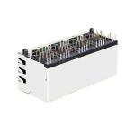 LPJG47037AFNL 100/1000 Base-T 2x4 Port Magnetic RJ45 Jacks With Green/Green Led