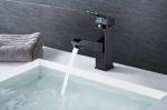 High Body Black Square Brushed ODM Vintage Bathroom Faucets