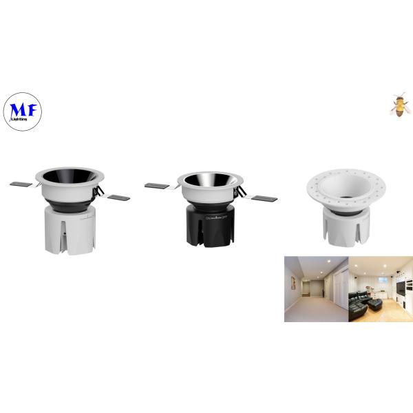 LED Spot Down Lamp Aluminum Recessed 7W 10W 3 Inch White With 1-10V Dali Dimmable For Indoor