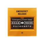 Yellow Call Point Emergency Break Glass Unit , Waterproof Manual Call Point