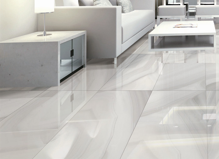 Frost Resistant Marble Look Porcelain Tile For Bathroom / Bedroom
