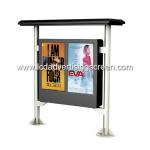 Double screen outdoor kiosk two 49 inch touch screen advertisement display with